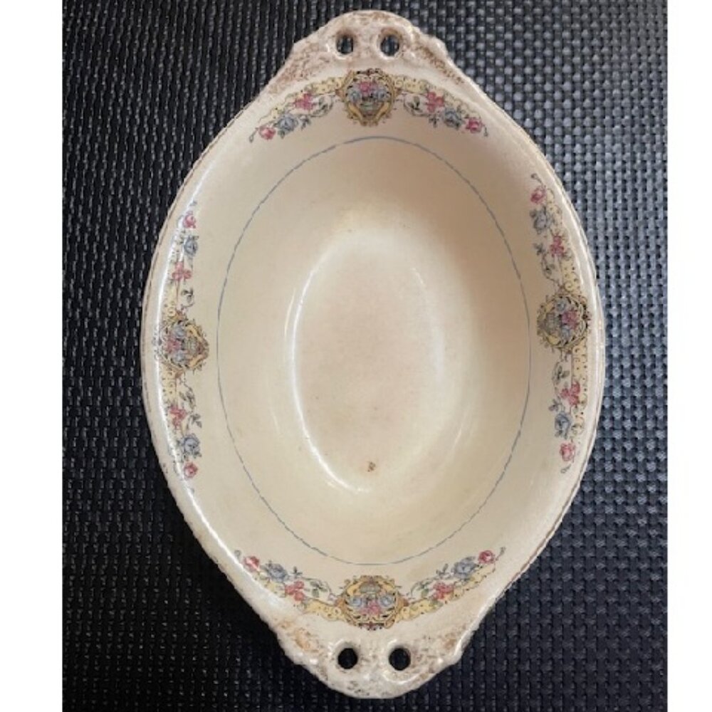 Clarmont Vintage Desert Rose Oval Serving Bowl